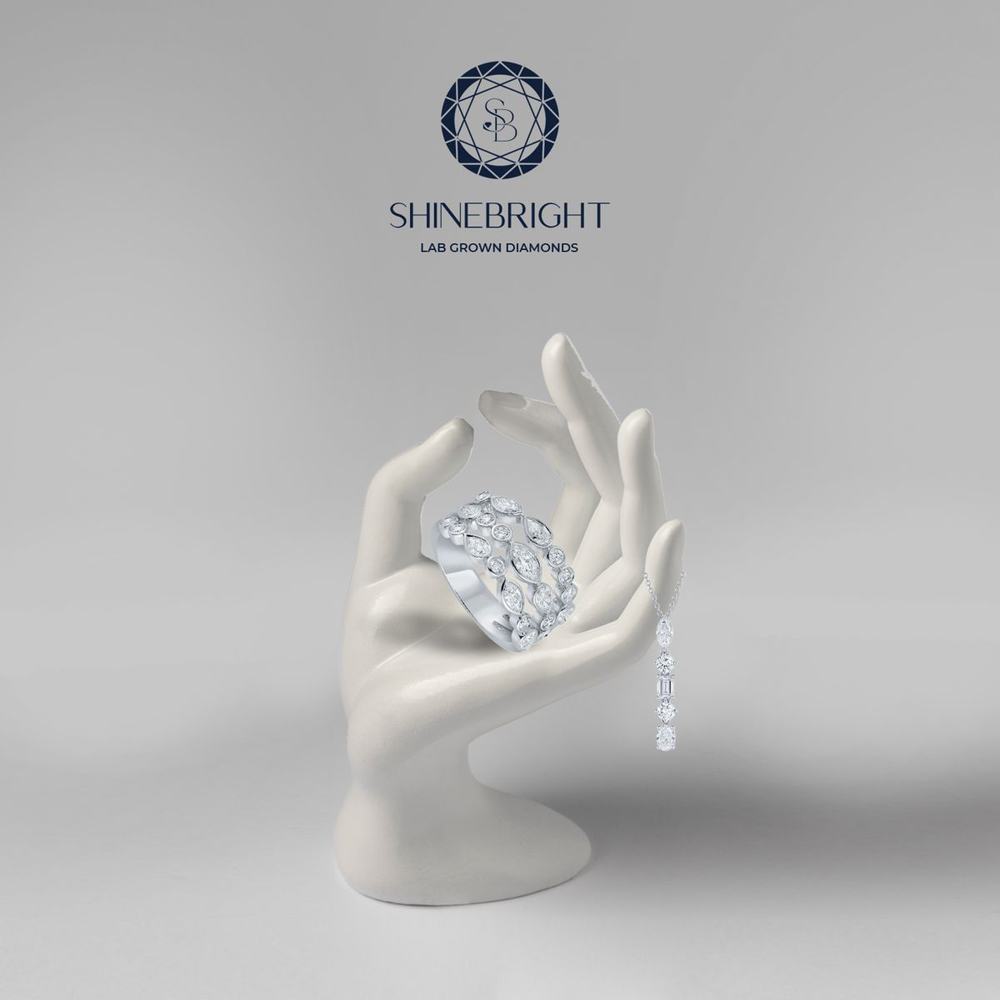Bezel band and multi-shape drop